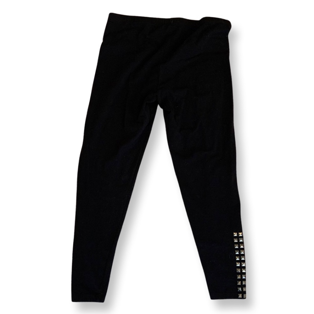 Simply Vera Vera  Wang Black Leggings with Metal Detail XL